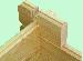 LOG CABINS: SINGLE GLAZED LOG CABINS and DOUBLE GLAZED LOG CABINS - Log corner detail