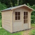 2.4-3.6m wide Apex 28mm Log Cabin 121