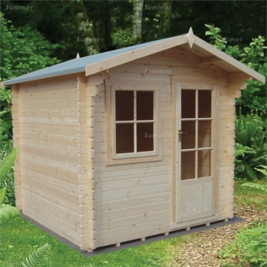 2.4-3.6m wide Apex 28mm Log Cabin 121