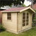 2.4-3.0m wide Apex 34-70mm Log Cabin 123