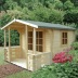 2.4-3.0m wide Apex 28mm Log Cabin 124