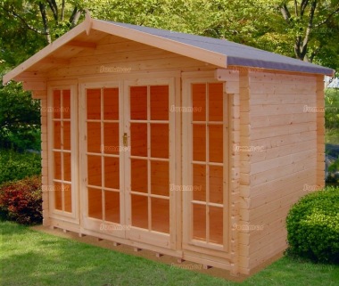 3.0-3.6m wide Apex 28mm Log Cabin 125