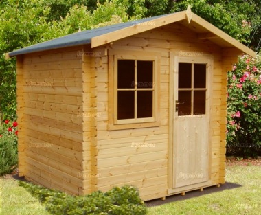2.4-3.6m wide Apex 28mm Log Cabin 128