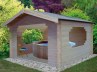 Hot Tub Cover 28mm Log Cabin 129