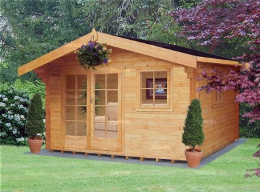3.6-5.3m wide Apex 28-70mm Log Cabin 138