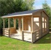 3.6-4.5m wide Apex 34-70mm Log Cabin 235