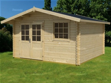 4.1m wide Apex 28mm Log Cabin 49