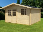 4.1m wide Apex 28mm Log Cabin 49