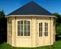 Octagonal 45mm Log Cabin 529