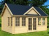 5.5m wide Apex 45-70mm Log Cabin 538