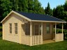 5.0m wide Apex Log Cabin 539