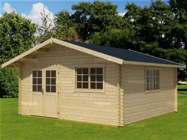 5.0m wide Apex 45mm Log Cabin 71