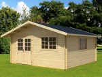 5.0m wide Apex 45mm Log Cabin 71