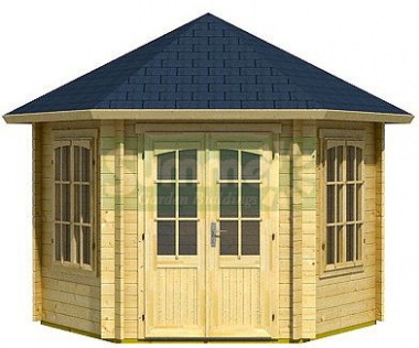 Hexagonal 34mm Log Cabin 99