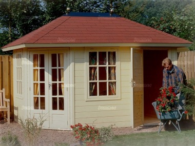 Corner Summerhouse 2 room Log Cabin 250