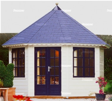 Octagonal Summerhouse Log Cabin 371