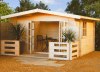 4.0m wide Apex 28mm Log Cabin 155